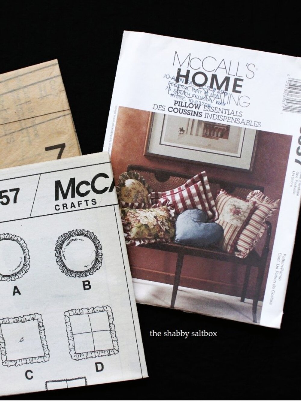 McCalls Pillow Essentials VTG Uncut Sewing Pattern #3557 Ralph Lauren Style